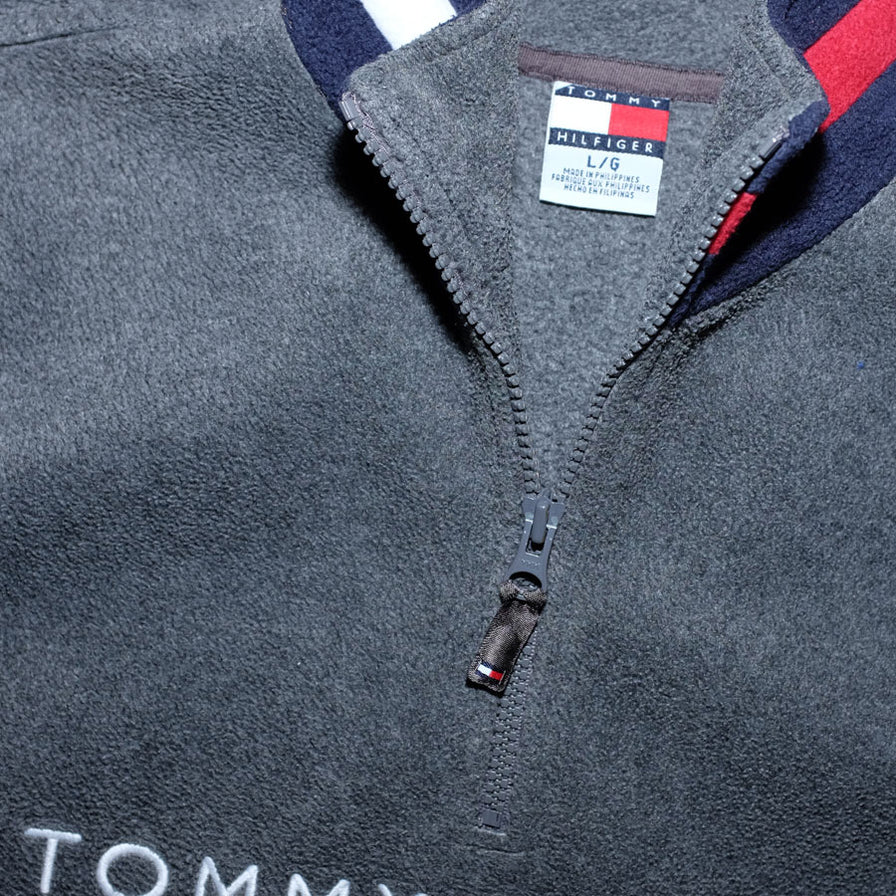 Vintage Tommy Hilfiger Q-Zip Fleece Medium - Double Double Vintage
