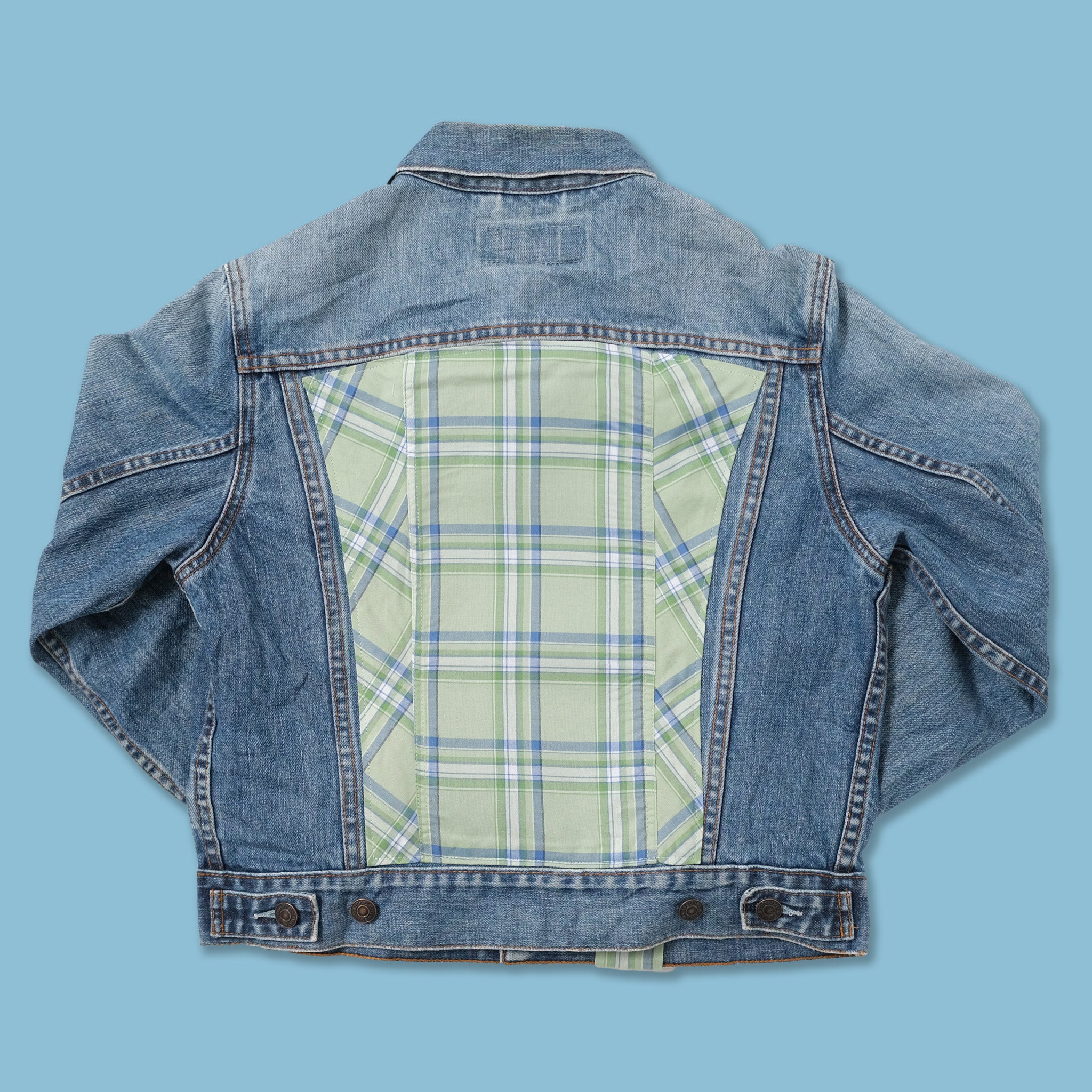 Tommy Hilfiger x Levis Women s Denim Jacket Small Double Double Vintage