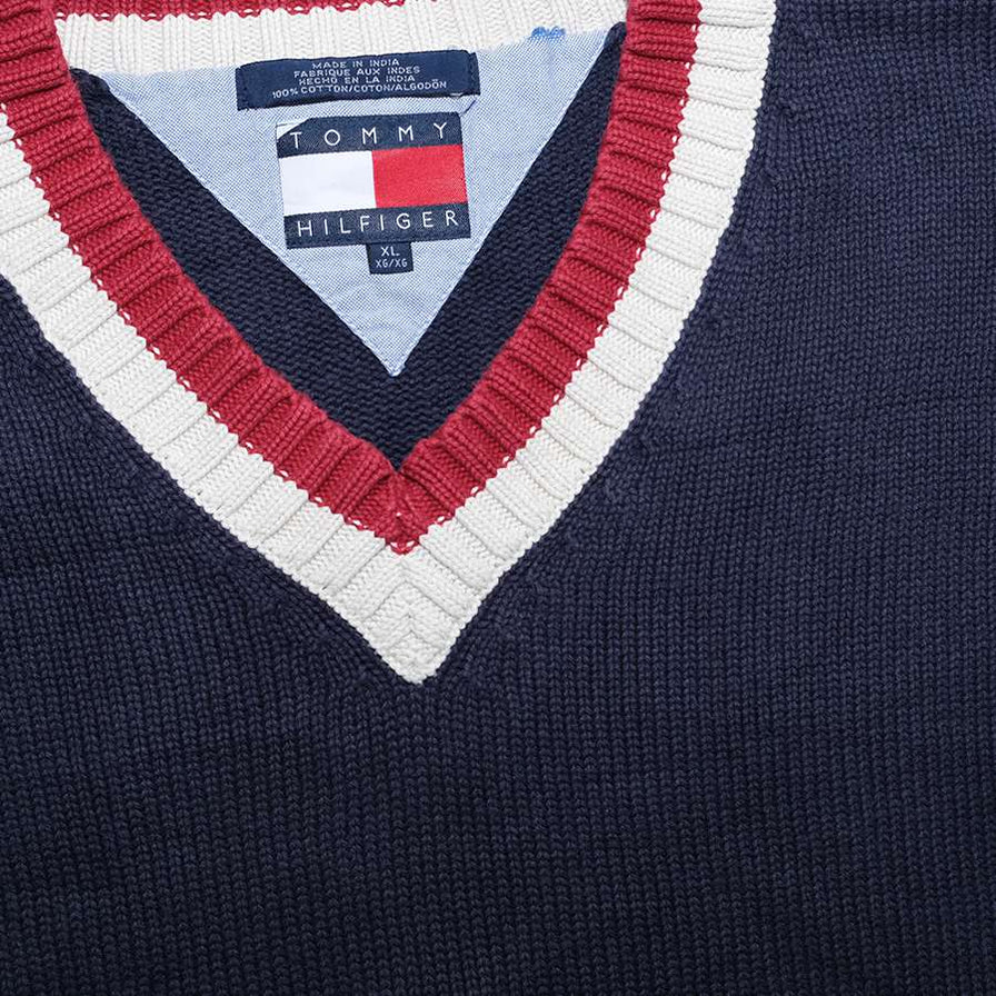 Vintage Tommy Hilfiger V-Neck Sweater XLarge