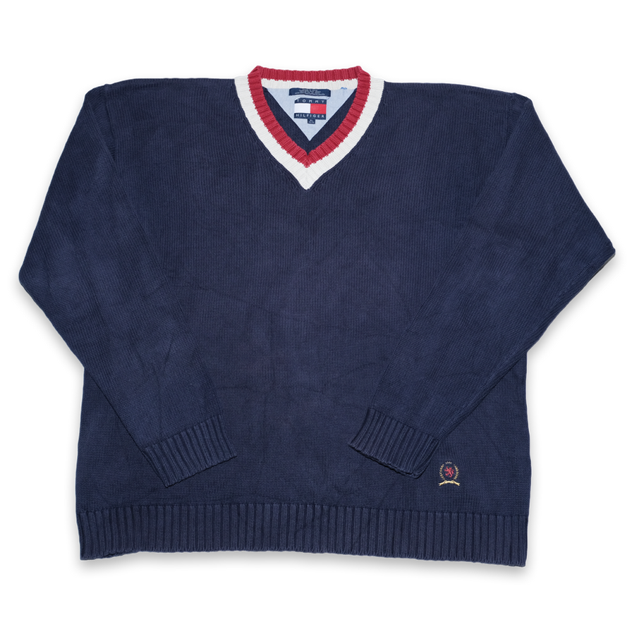 Vintage Tommy Hilfiger V-Neck Sweater XLarge