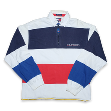 Vintage Tommy Hilfiger Striped Q-Zip Polo Small - Double Double Vintage