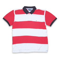 Tommy Hilfiger Striped Polo XXLarge - Double Double Vintage