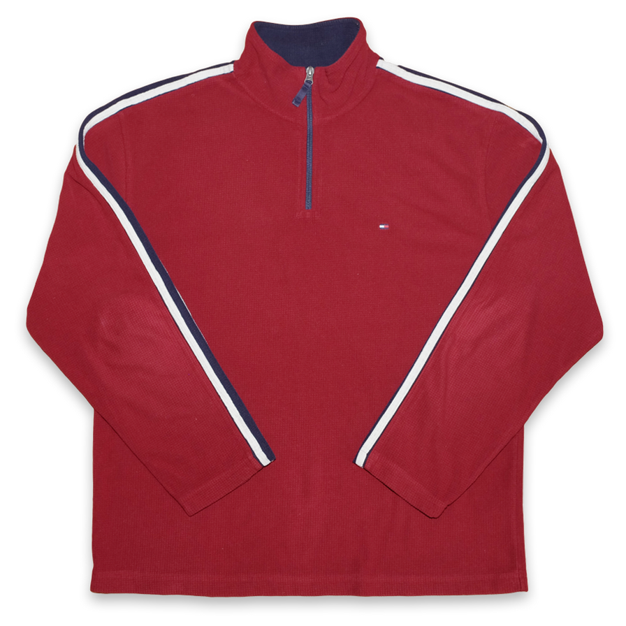 Vintage Tommy Hilfiger Q-Zip Large - Double Double Vintage