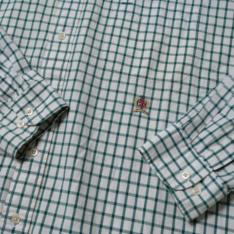 Vintage Tommy Hilfiger Crest Logo Shirt XLarge