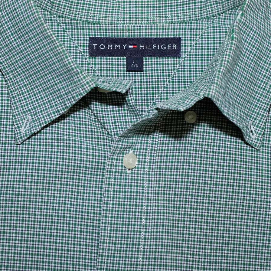 Tommy Hilfiger Button Down Shirt Large - Double Double Vintage