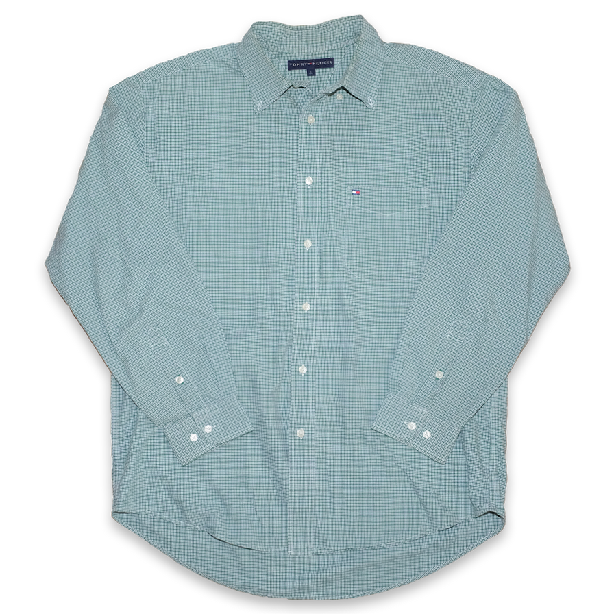 Tommy Hilfiger Button Down Shirt Large - Double Double Vintage