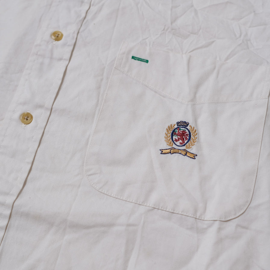 Vintage Tommy Hilfiger Crest Logo Shirt XLarge