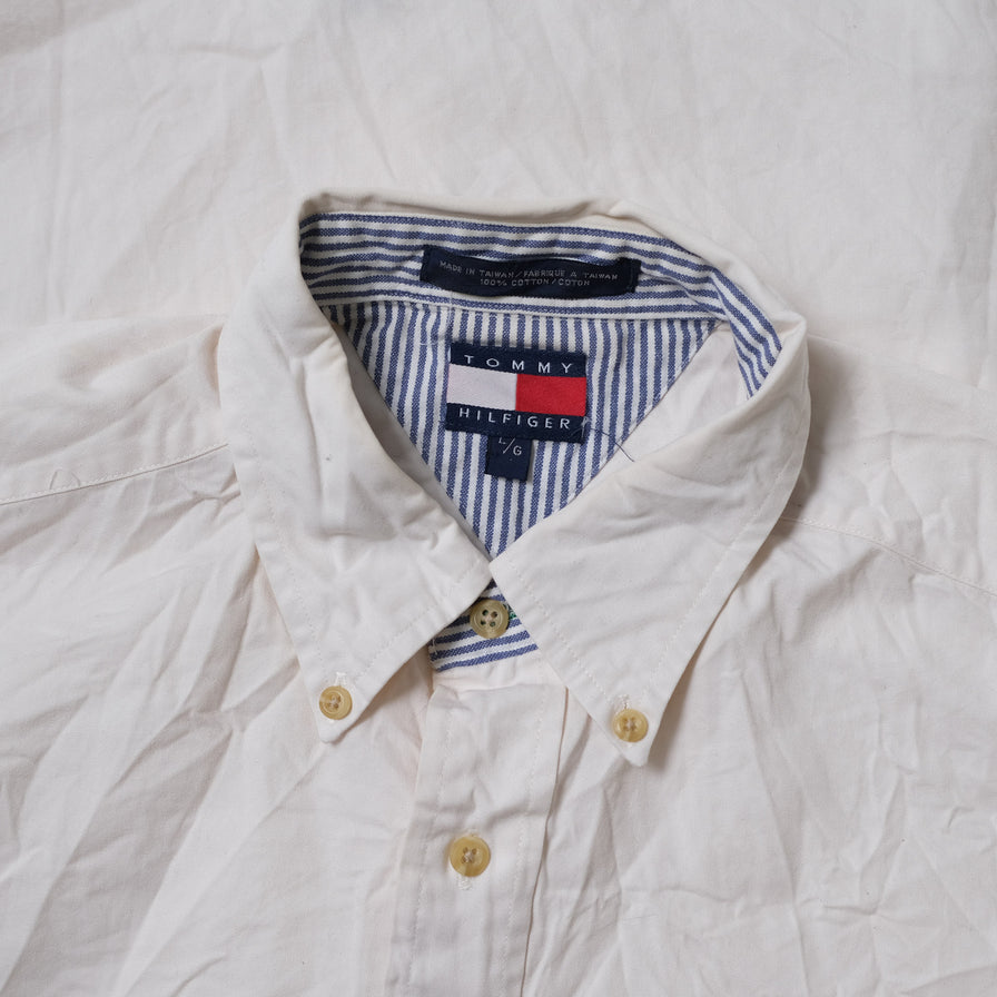 Vintage Tommy Hilfiger Crest Logo Shirt XLarge