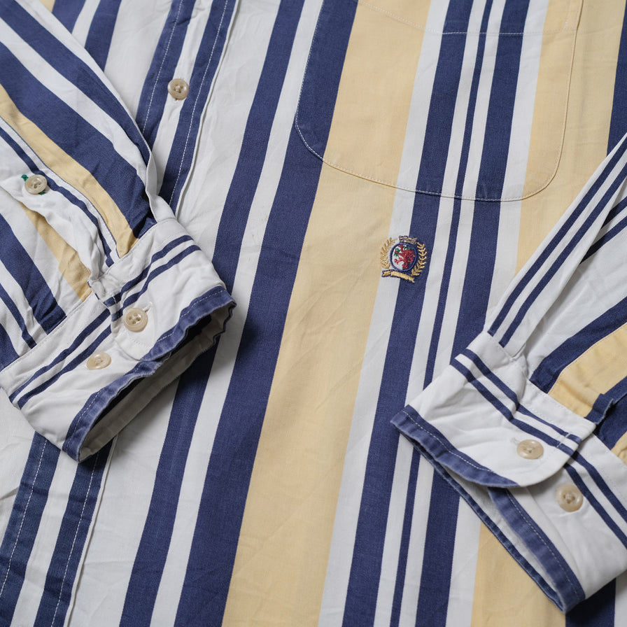 Vintage Tommy Hilfiger Crest Logo Shirt Large / XLarge