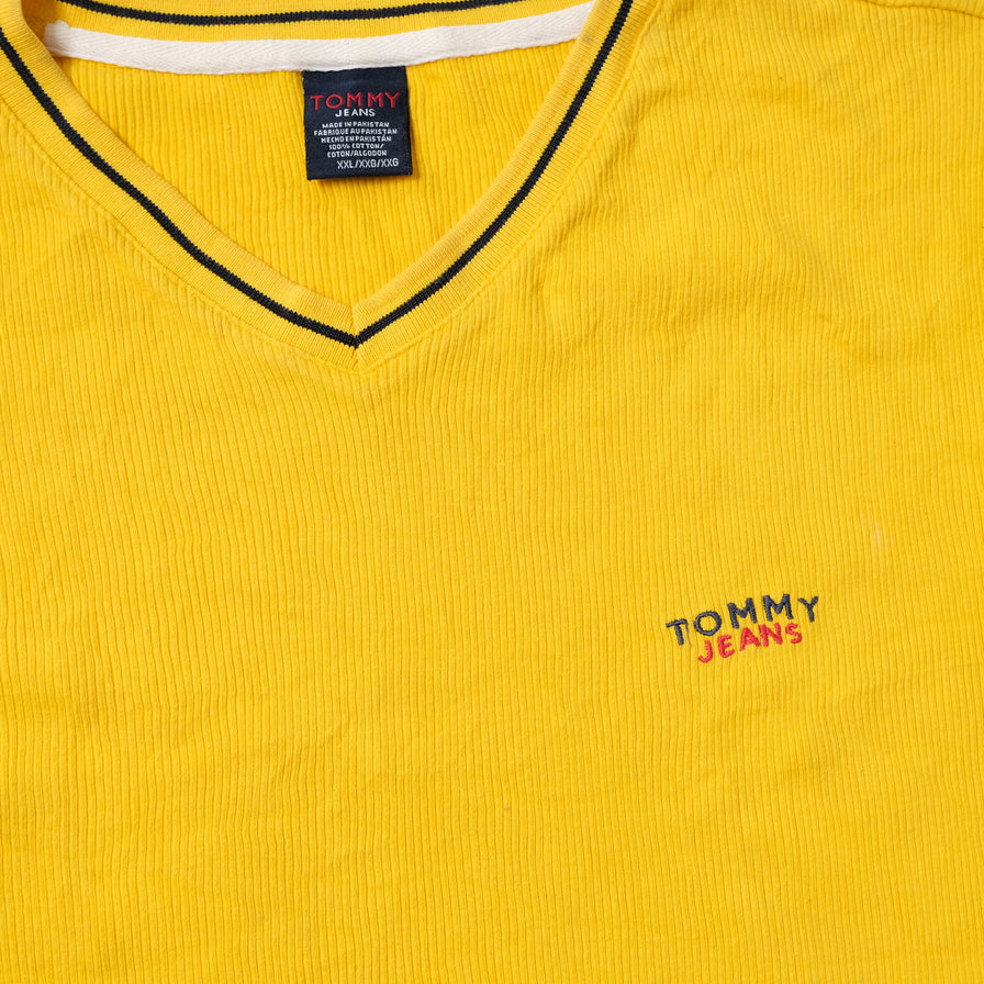 Vintage Tommy Hilfiger V-Neck T-Shirt XLarge