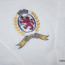 Vintage Tommy Hilfiger Crest Knit Sweater Medium - Double Double Vintage