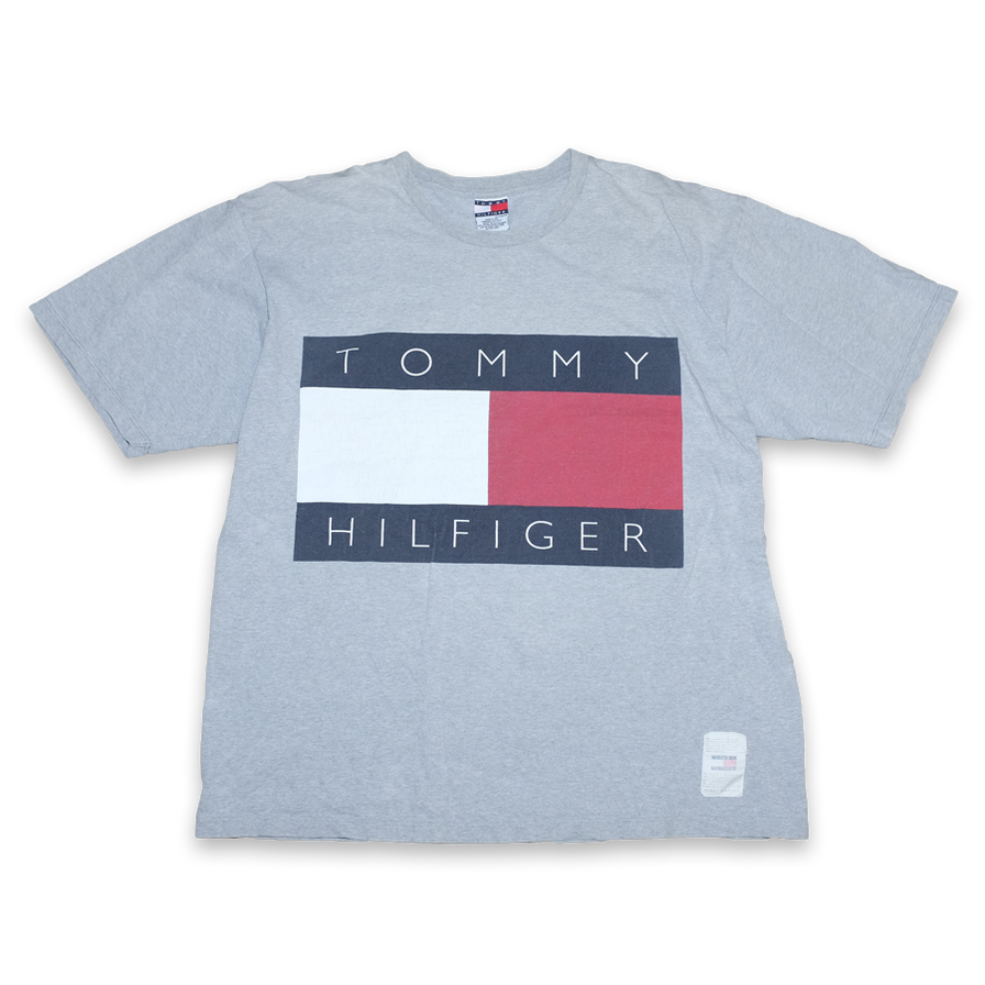 Vintage Tommy Hilfiger Flag T-Shirt XLarge - Double Double Vintage