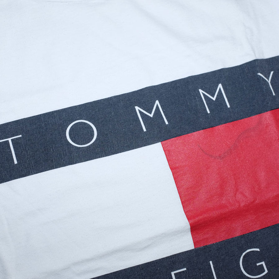 Vintage Tommy Hilfiger Flag T-Shirt Large - Double Double Vintage