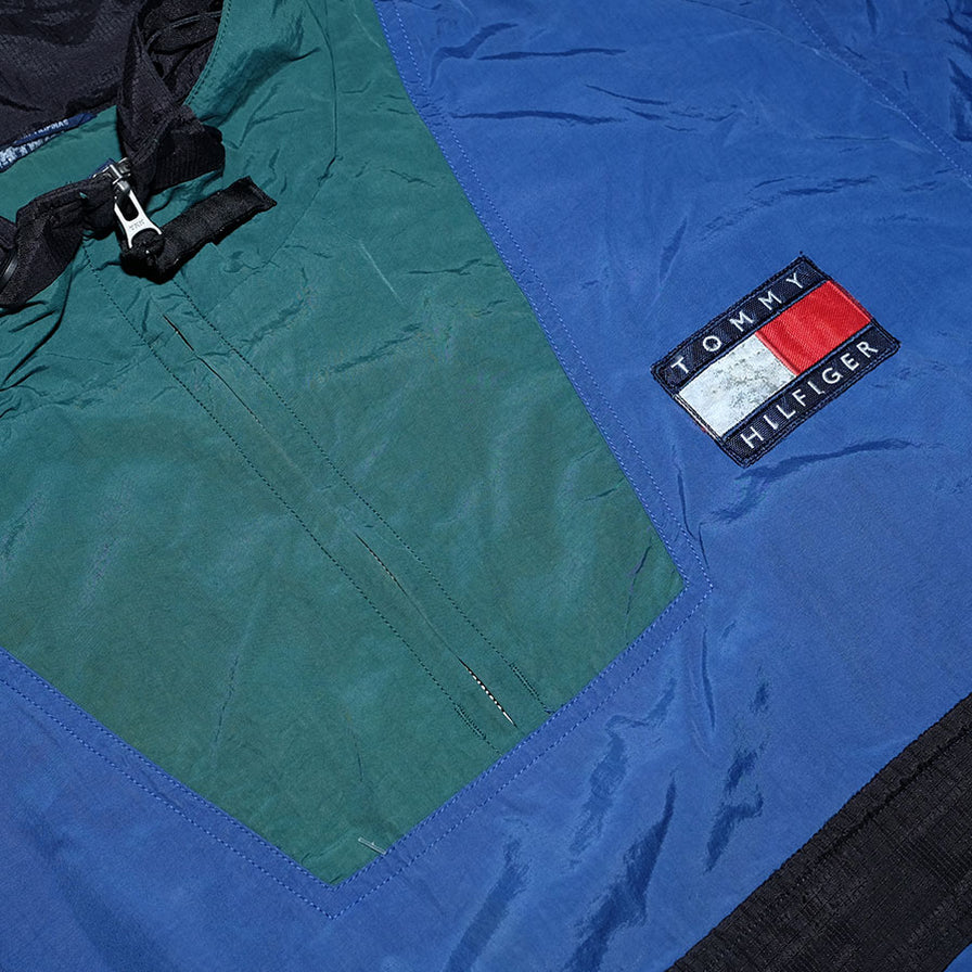Vintage Tommy Hilfiger Q-Zip Windbreaker Large - Double Double Vintage