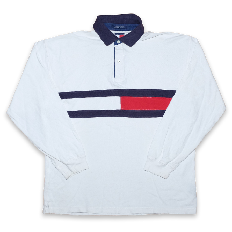 Vintage Tommy Hilfiger Long Polo XLarge - Double Double Vintage