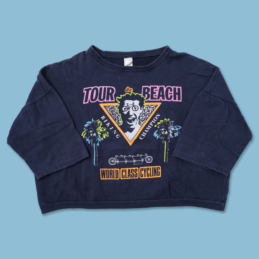 Vintage Biking Cropped Sweater Large