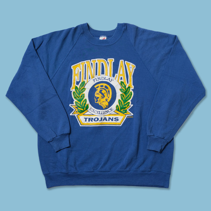 Vintage Findlay Trojans Sweater XLarge