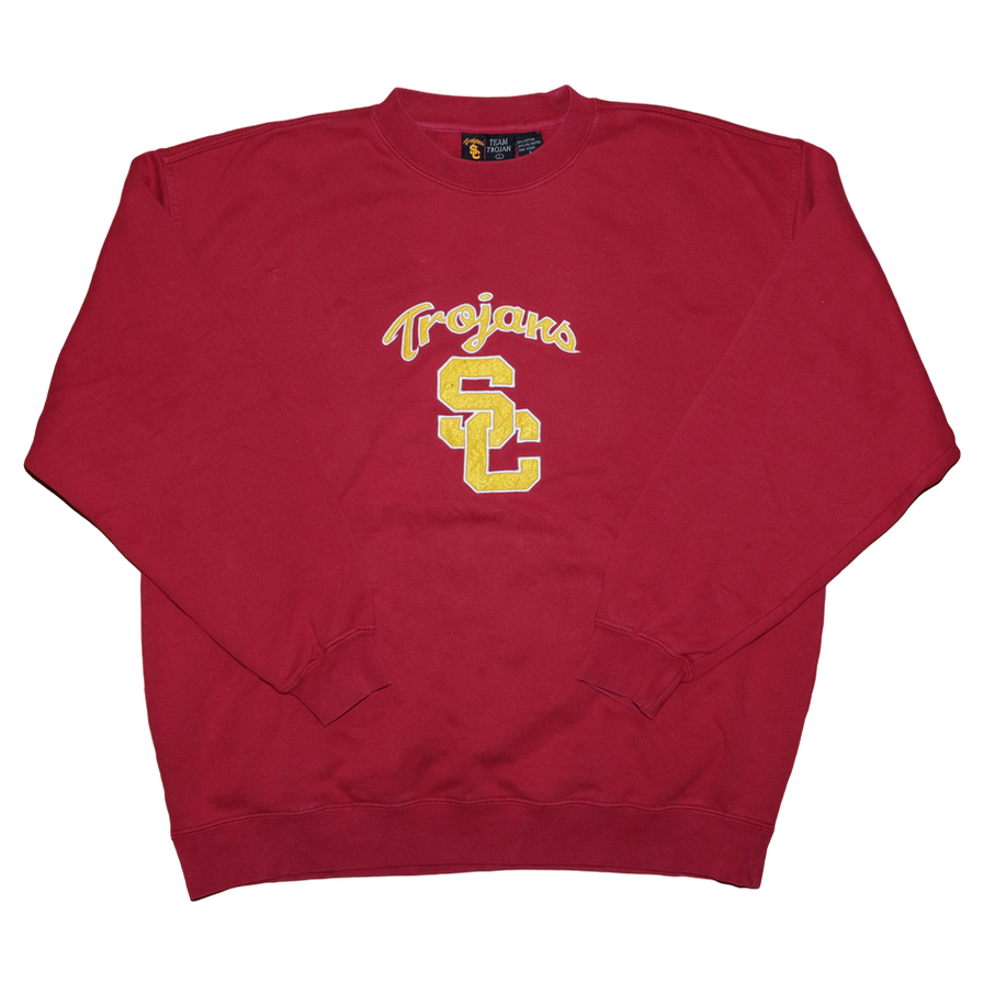 USC Trojans College Sweatshirt XLarge - Double Double Vintage