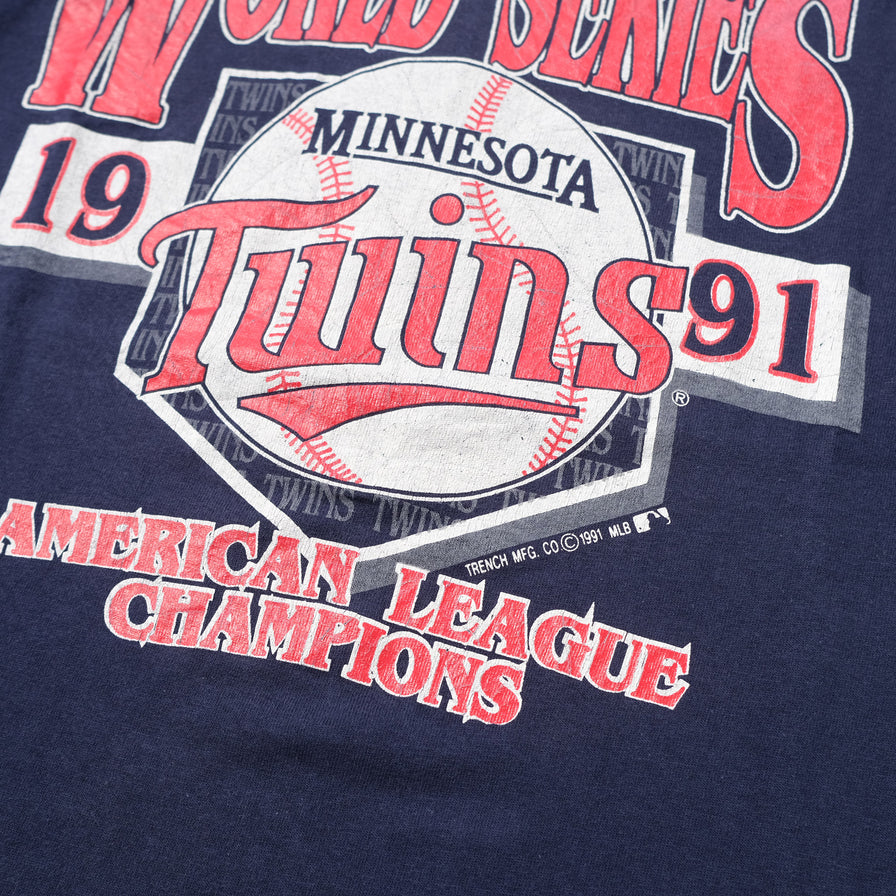 Vintage 1991 Minnesota Twins T-Shirt Large