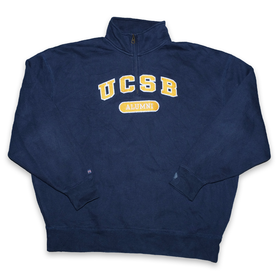 Vintage UCSB Q-Zip Sweater XLarge Double Double Vintage