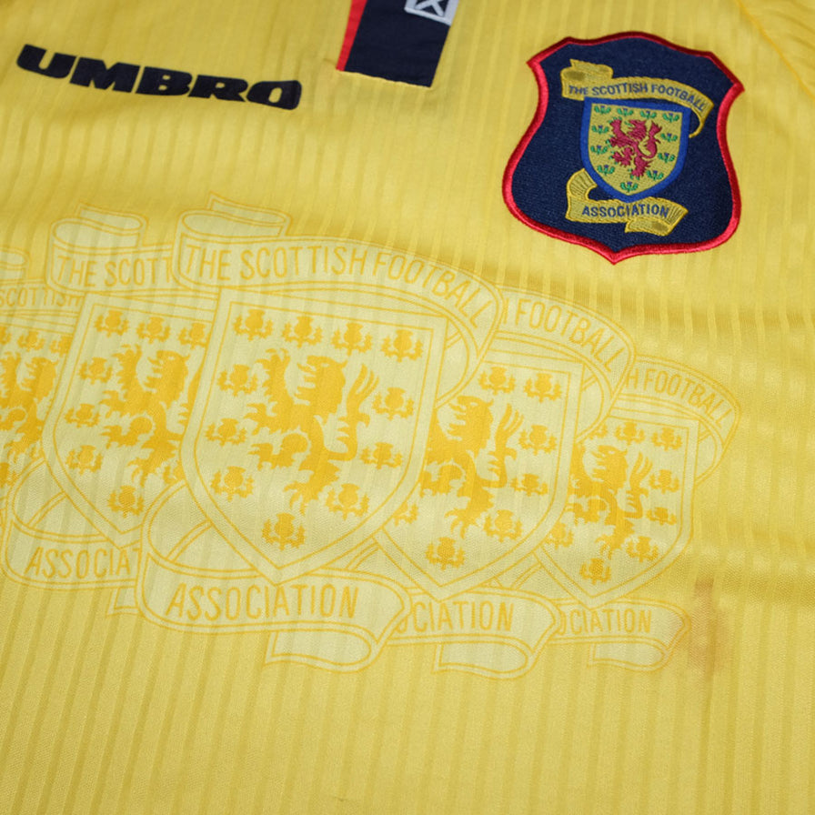 Vintage Umbro Scottland Soccer Jersey XLarge - Double Double Vintage