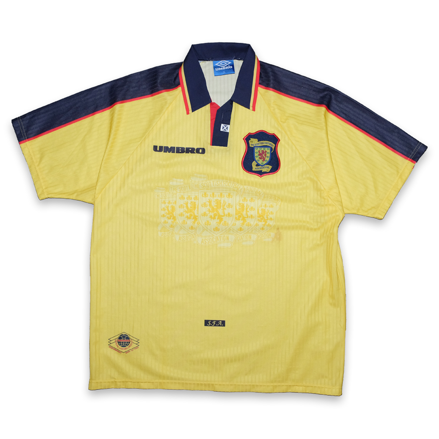 Vintage Umbro Scottland Soccer Jersey XLarge - Double Double Vintage