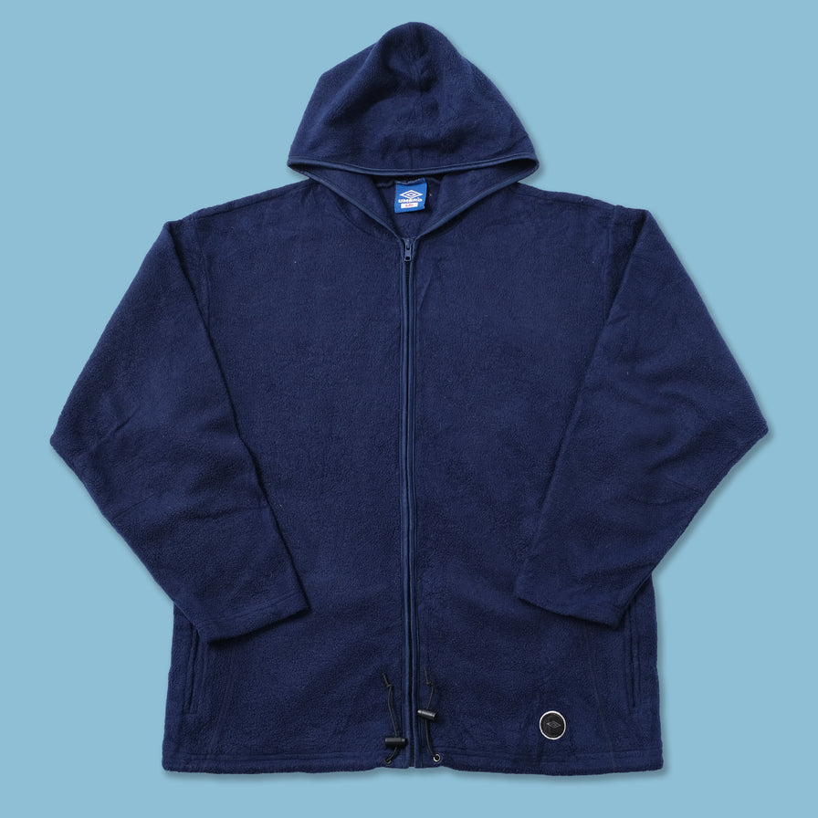 Vintage Umbro Hooded Fleece Jacket XLarge