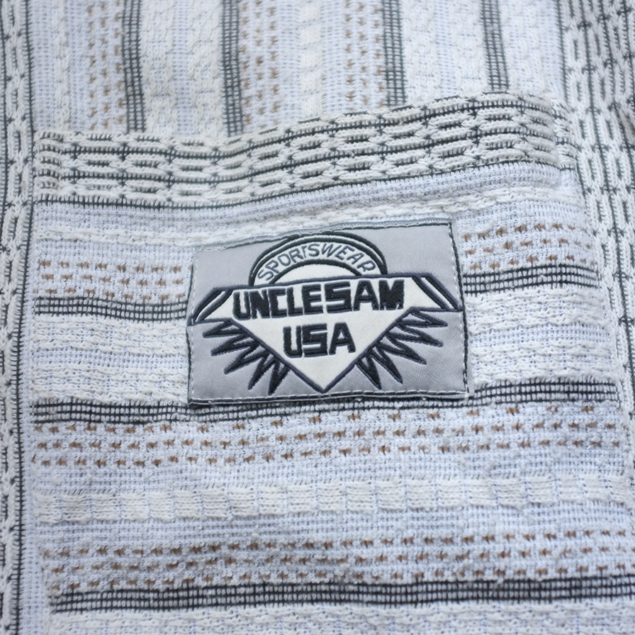 Vintage Vertical Stripe Knit Shirt Large - Double Double Vintage