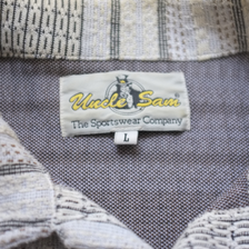 Vintage Vertical Stripe Knit Shirt Large - Double Double Vintage