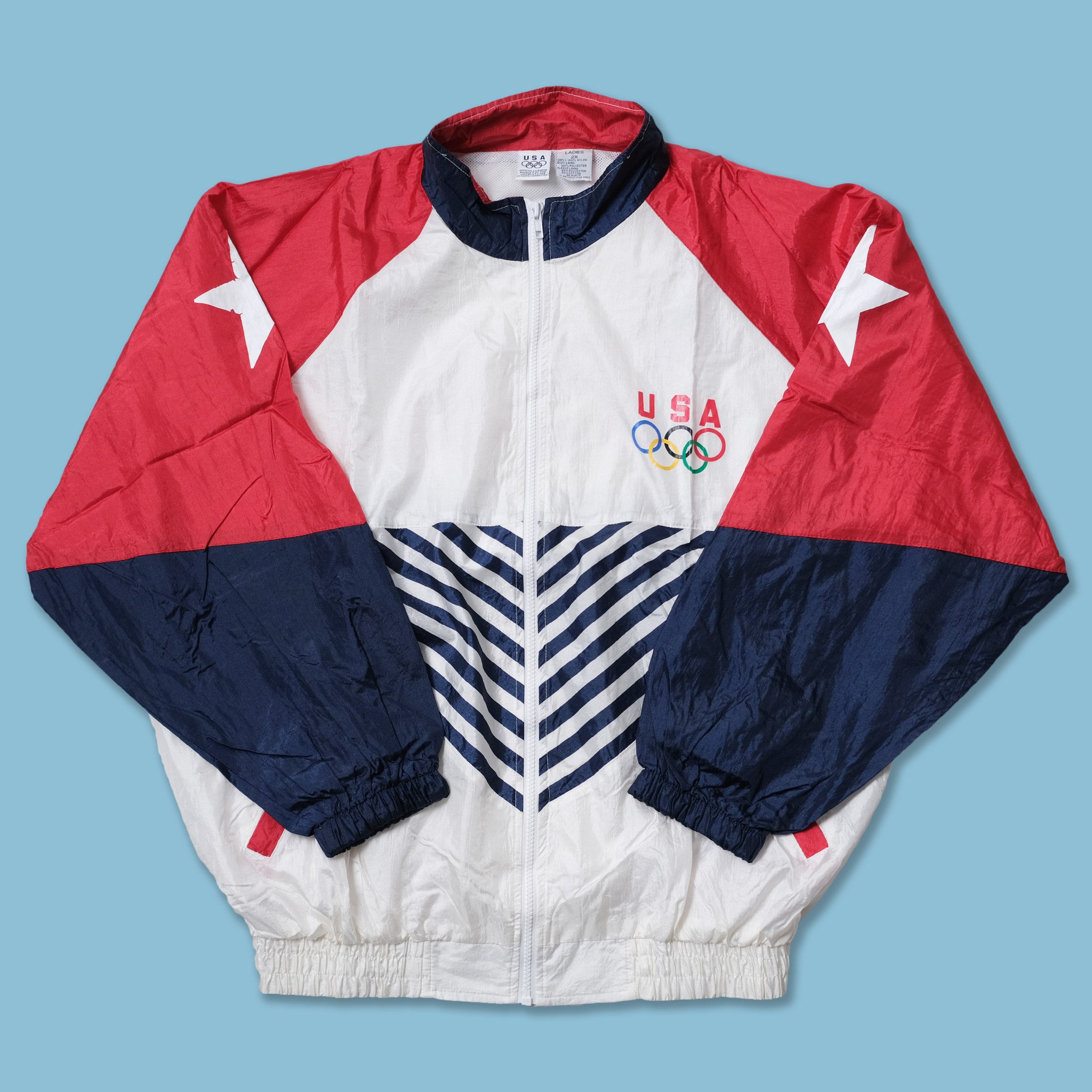 Vintage 1996 Champion Atlanta Olympics Team USA Windbreaker Jacket, Vintage Olympic Jacket