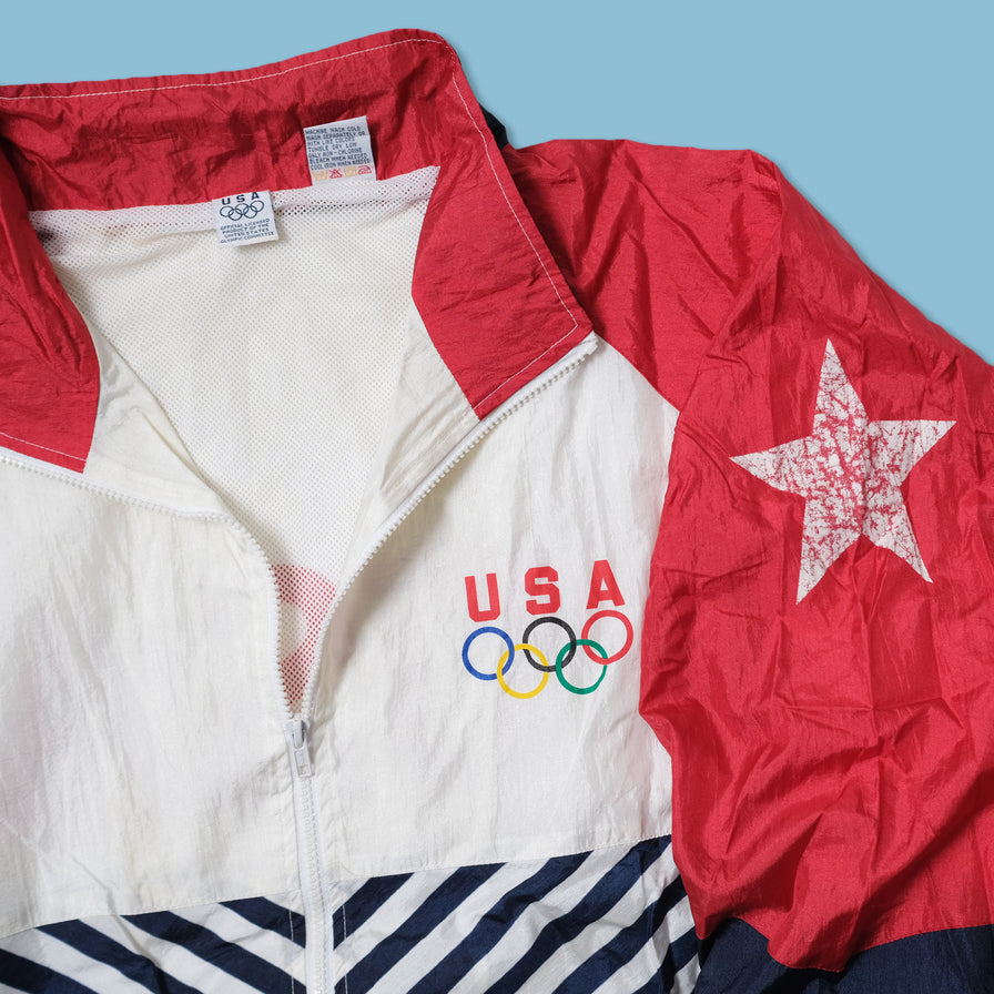 Vintage USA Olympics Track Jacket Large / XLarge