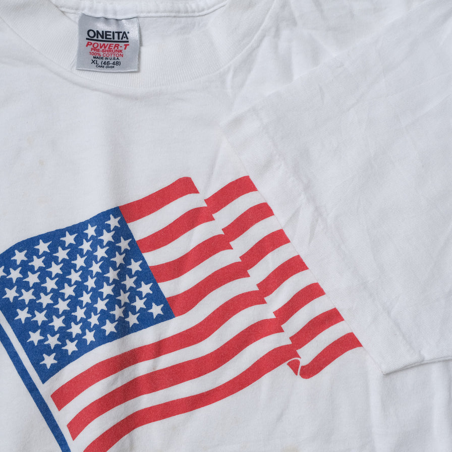 Vintage USA Flag T-Shirt XLarge | Double Double Vintage