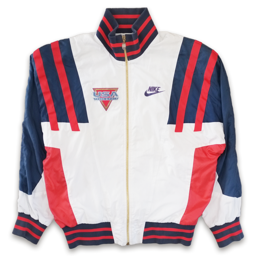 Rare Nike USA Track and Field Jacket Medium Double Double Vintage