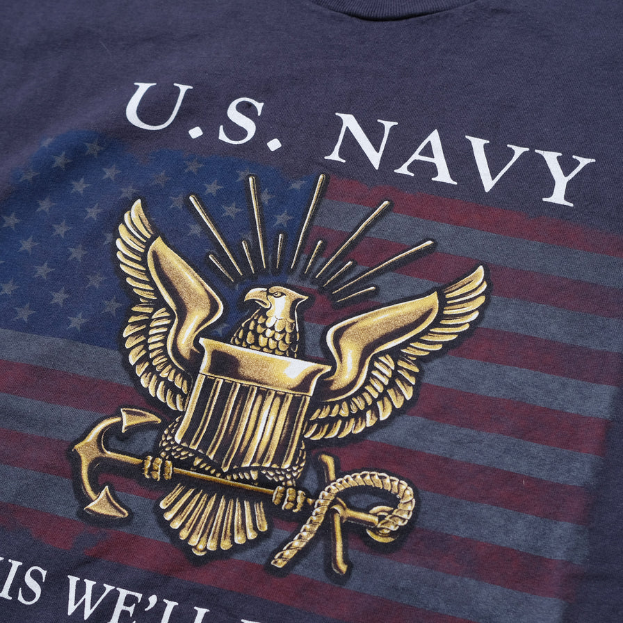 Vintage US Navy T-Shirt Large / XLarge