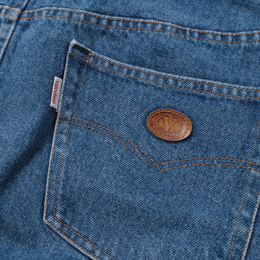 Vintage Valentino Women's Denim Skirt 30