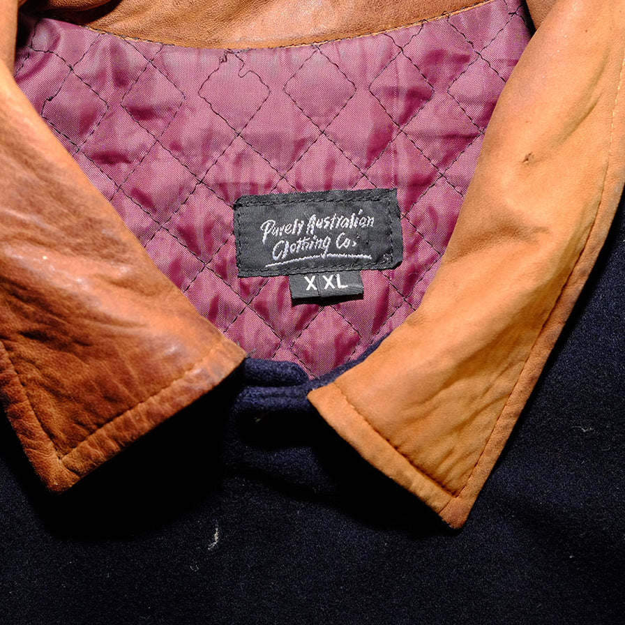 Vintage Australia Varsity Leather Jacket XLarge - Double Double Vintage