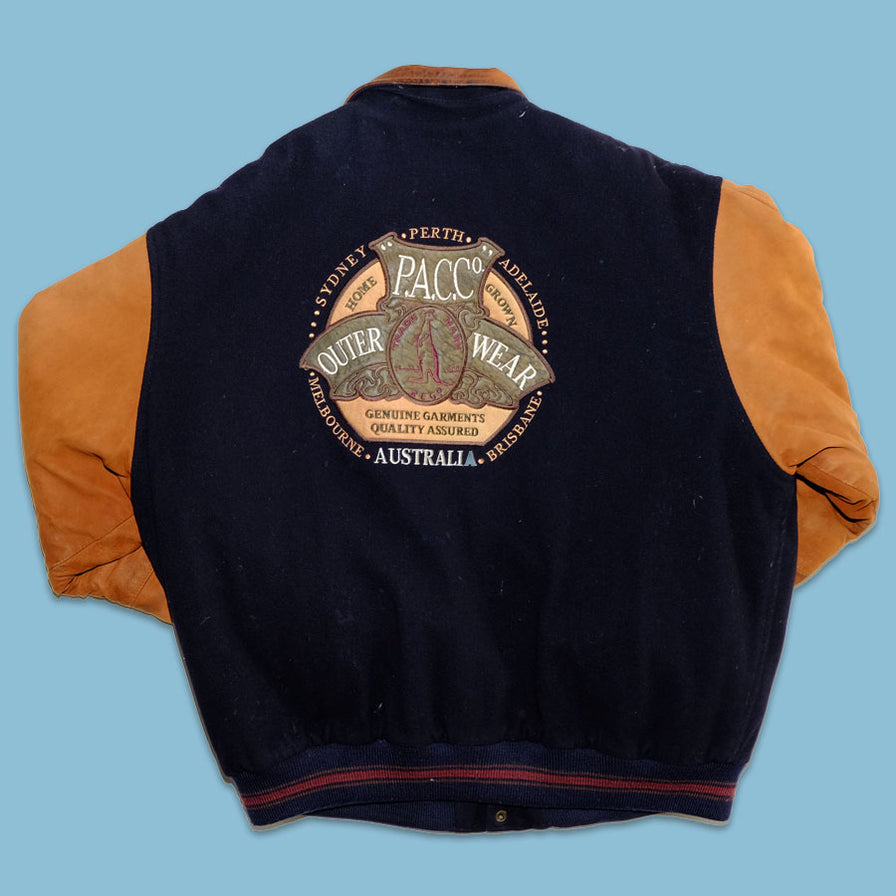 Vintage Australia Varsity Leather Jacket XLarge - Double Double Vintage