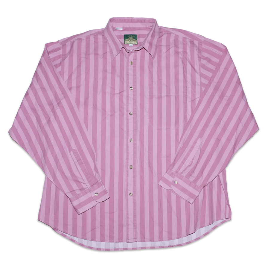 Vintage Vertical Stripe Shirt XLarge - Double Double Vintage