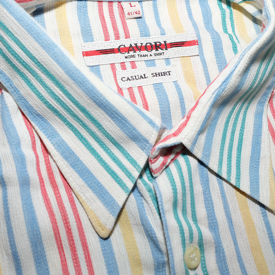 Vintage Vertical Stripe Shirt XLarge - Double Double Vintage