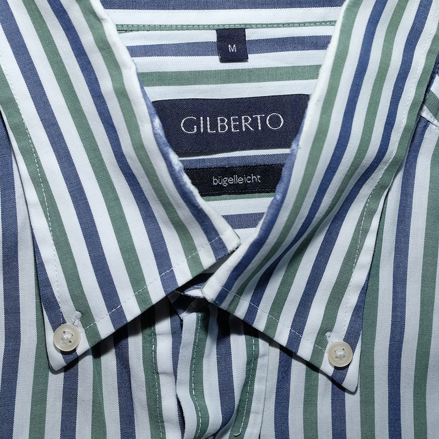 Vintage Vertical Stripe Shirt Large - Double Double Vintage