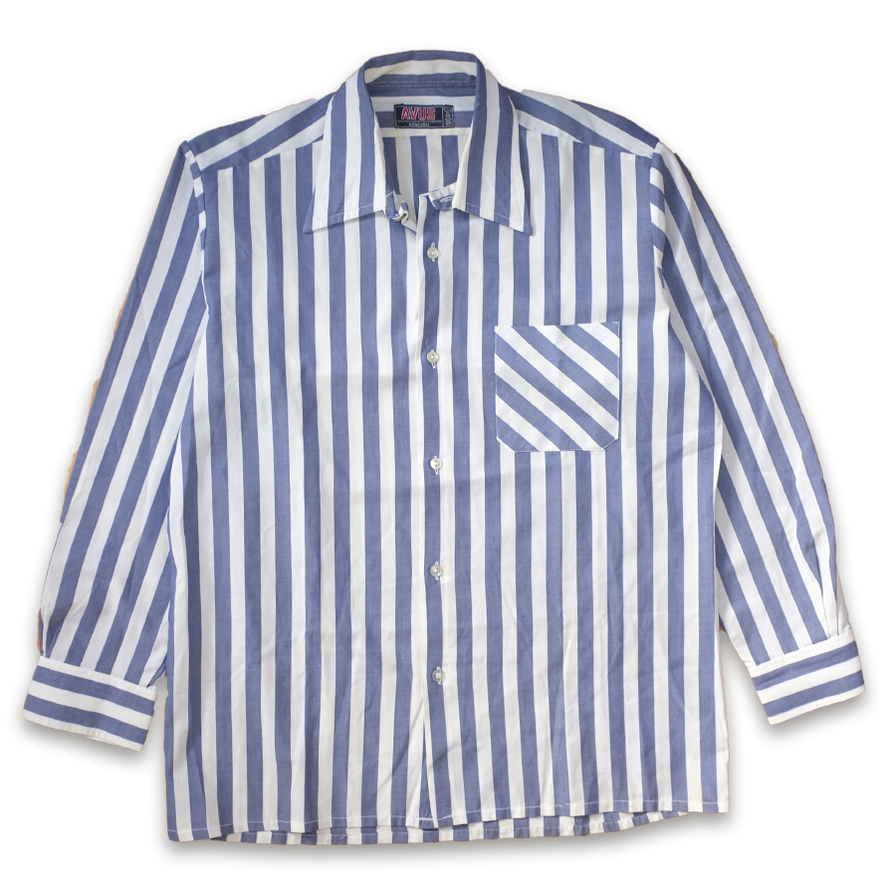Vertical Stripe Shirt Large / XLarge - Double Double Vintage