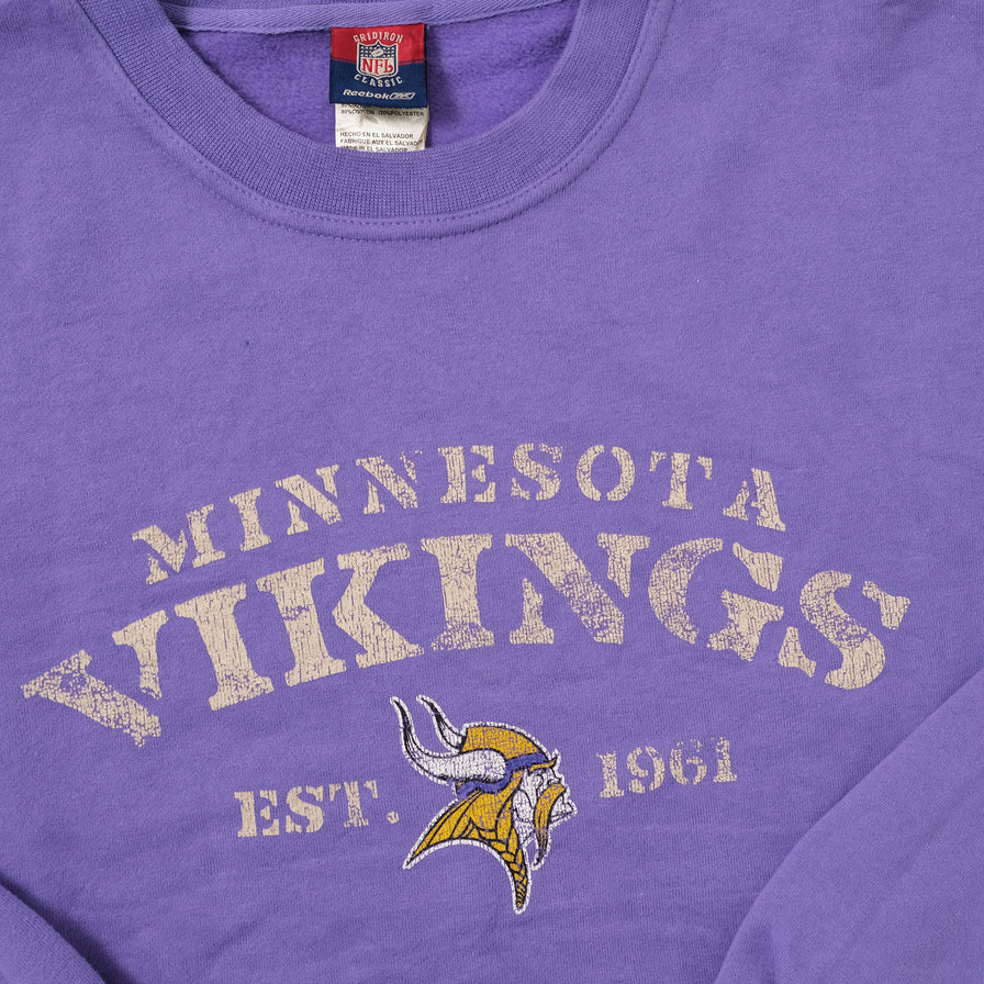 Vintage Reebok Vikings Sweater XLarge