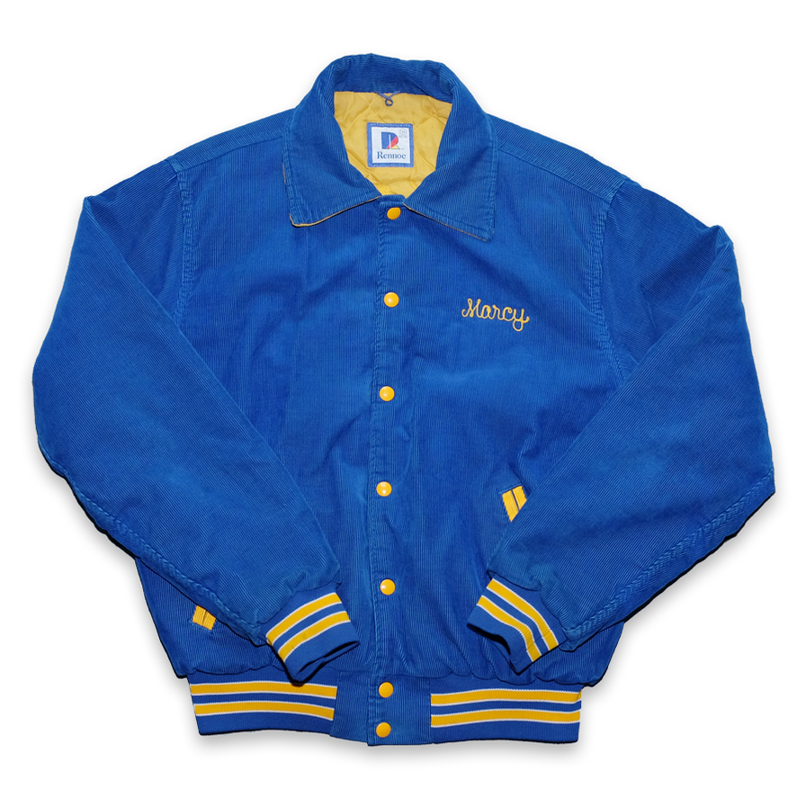Vintage Corduroy College Jacket Medium - Double Double Vintage