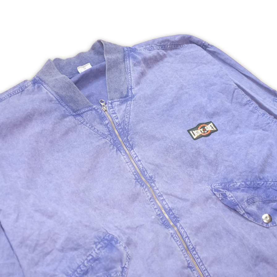 Vintage Washed Light Bomber Jacket Large - Double Double Vintage