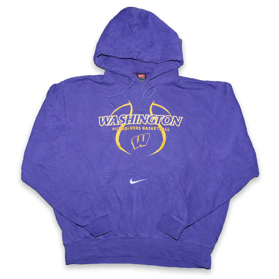 Vintage Nike Washington Basketball Hoody Large