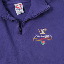 Vintage Washington Huskies Q-Zip Sweater Large