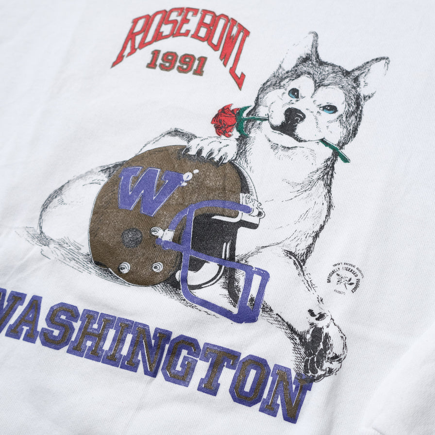 Vintage 1991 Washington Huskies Rosebowl Sweater Large