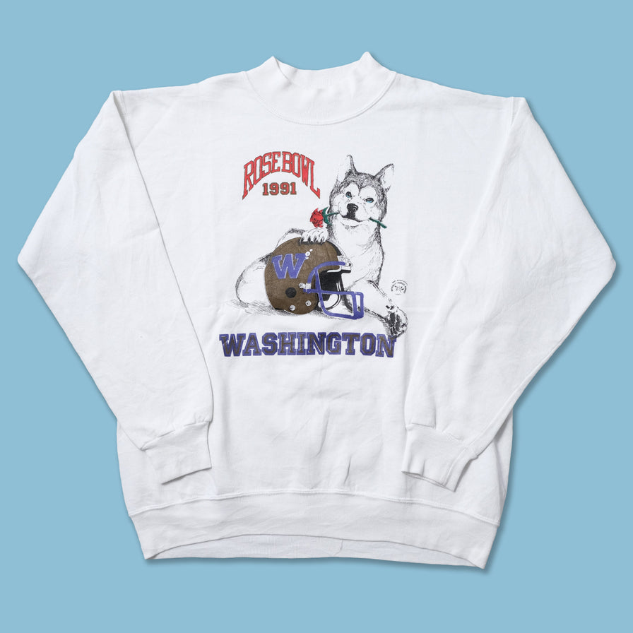 Vintage 1991 Washington Huskies Rosebowl Sweater Large