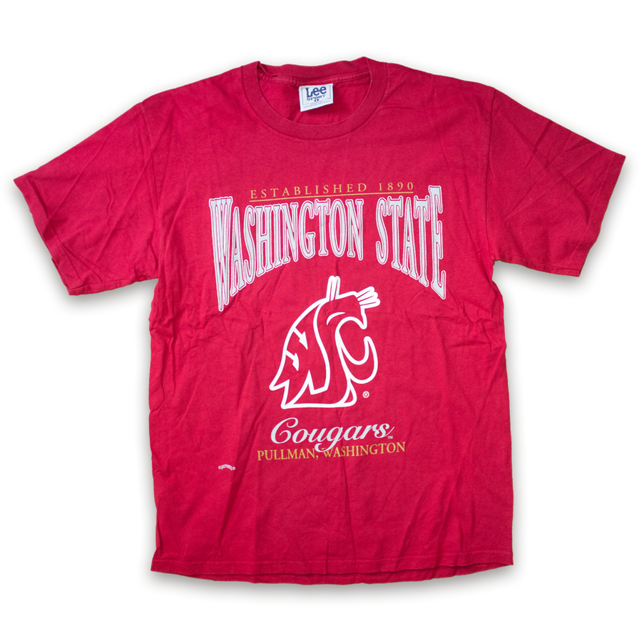Lee Washington State T-Shirt (Made in USA) Large - Double Double Vintage