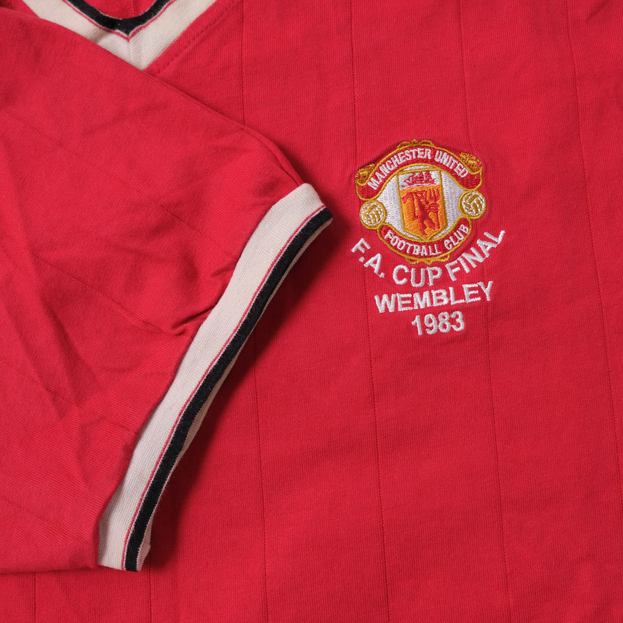 Vintage Manchester United V-Neck T-Shirt Large